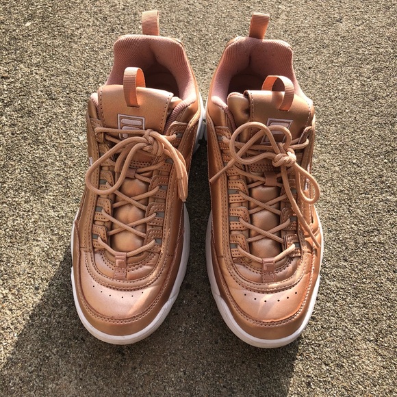 ❌Rose Gold Chunky Fila Disruptors Size 11 - Picture 3 of 8